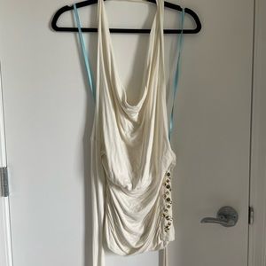 Marciano backless halter with studs on side